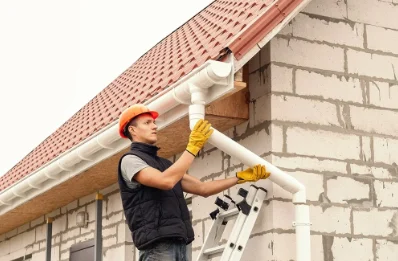 Pose et remplacement de gouttières à Merckeghem